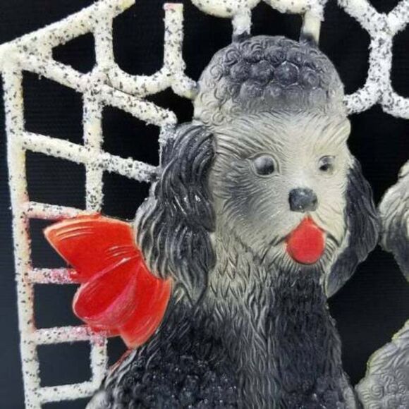 Poodles Vintage 1950s German Die Cut - Picture 3 of 9